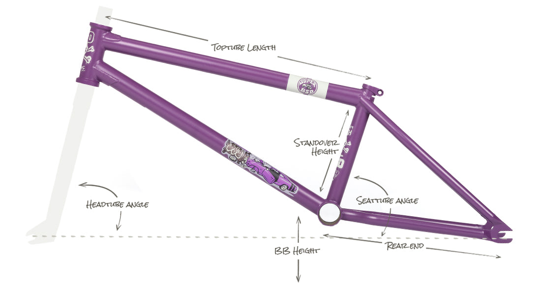 BSD GRIME FRAME - Denim Cox signature BMX frame – BSD BMX